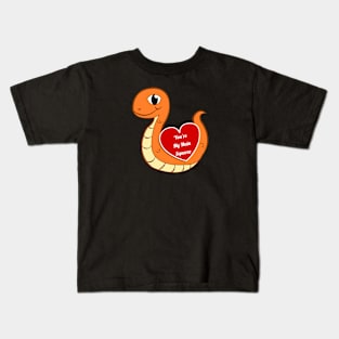 Snake Squeeze Valentine Kids T-Shirt